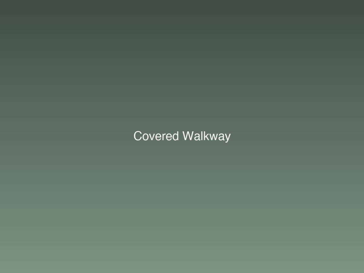 Covered walkway
